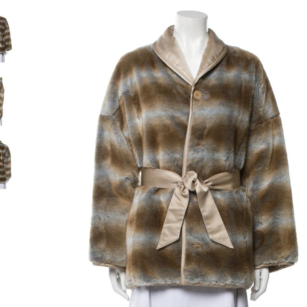 LES COPAINS Faux Fur Coat IT40